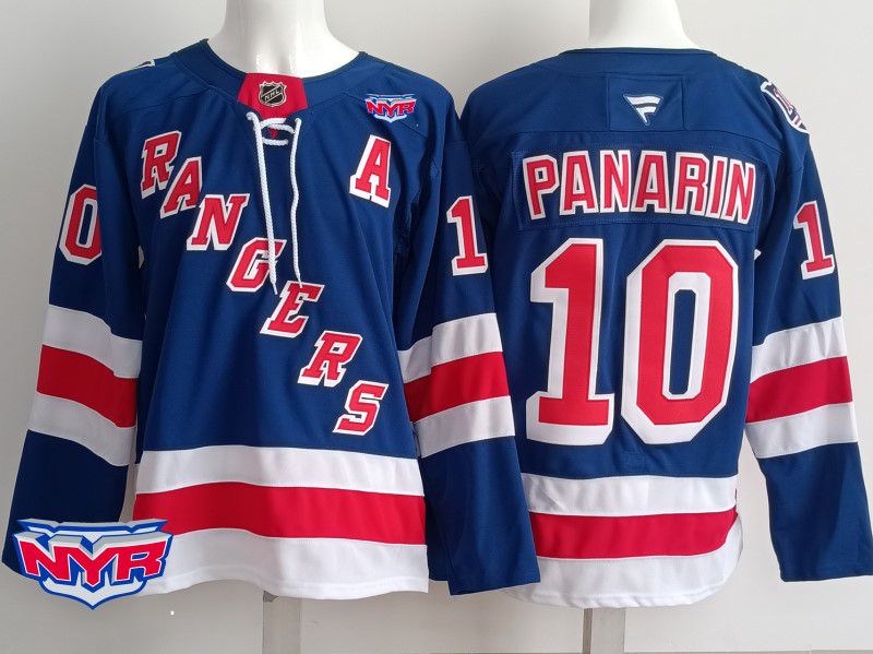 Men New York Rangers #10 Panarin Blue 2025 Fanatics Home Premium NHL Jersey style 4->new york rangers->NHL Jersey